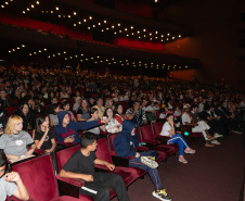 Curitiba, 13 de outubro de 2025 - Entrega da reforma do telhado do Teatro Guaíra / parceria da AUDI - Apresentação de Ballet para 600 crianças de escolas públicas.