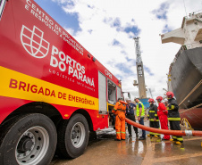 Simulado no Porto de Paranaguá reforça preparo contra emergências