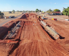 obra do novo viaduto de Lerroville