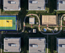 Londrina, 25 de outubro de 2024 - O governador em exercício Darci Piana inaugura residencial com 512 apartamentos dentro do programa Casa Fácil Paraná.