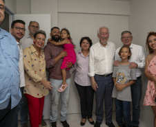 Londrina, 25 de outubro de 2024 - O governador em exercício Darci Piana inaugura residencial com 512 apartamentos dentro do programa Casa Fácil Paraná.