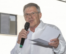 Londrina, 25 de outubro de 2024 - O governador em exercício Darci Piana inaugura residencial com 512 apartamentos dentro do programa Casa Fácil Paraná.
