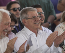 Londrina, 25 de outubro de 2024 - O governador em exercício Darci Piana inaugura residencial com 512 apartamentos dentro do programa Casa Fácil Paraná.