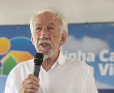 Londrina, 25 de outubro de 2024 - O governador em exercício Darci Piana inaugura residencial com 512 apartamentos dentro do programa Casa Fácil Paraná.