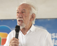 Londrina, 25 de outubro de 2024 - O governador em exercício Darci Piana inaugura residencial com 512 apartamentos dentro do programa Casa Fácil Paraná.