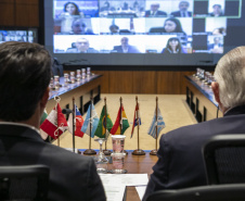 Curitiba, 23 de outubro de 2025 - Sessão plenária da Zicosul (por videoconferência).
