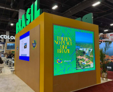 Destino do Paraná se destaca em estande da Embratur na IMEX Las Vegas