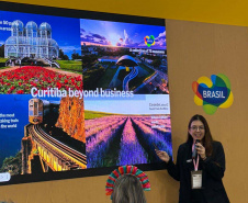 Destino do Paraná se destaca em estande da Embratur na IMEX Las Vegas