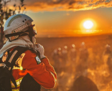 Bombeira paranaense participa de curso de referência sobre prevenção e combate a incêndios florestais no Chile