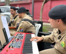  Música, alegria e esperança: Banda da PMPR celebra show para crianças do Hospital Pequeno Príncipe