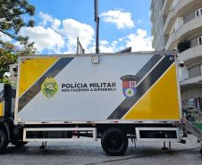  PMPR reforça policiamento em Curitiba com plataforma de observação elevada