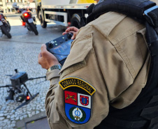  PMPR reforça policiamento em Curitiba com plataforma de observação elevada