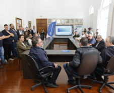 Sanepar apresenta investimentos e firma nova parcer ia com a Prefeitura da Lapa