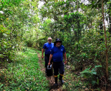 Projeto SegHidro realiza coletas em minas e poço da Sanepar no Litoral