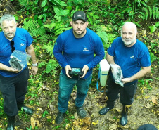 Projeto SegHidro realiza coletas em minas e poço da Sanepar no Litoral
