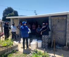 Sanepar realiza oficinas socioambientais na terceira maior horta comunitária do Brasil