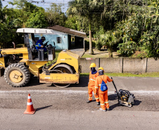 Portos do Paraná inicia pavimentação em concreto da Avenida Conde Matarazzo, em Antonina