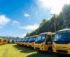 Governo do Estado destina 14 ônibus de colégios agrícolas para transporte escolar em Rio Bonito do Iguaçu