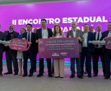 II Encontro Estadual de Gestores de Políticas do Cuidado, no Palácio Iguaçu.