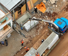 Estado reforça pedido por materiais de construção para avançar os trabalhos em Rio Bonito do Iguaçu
