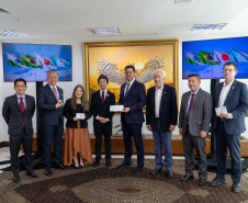 Governador Ratinho Junior recebe honraria de província japonesa