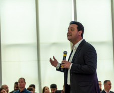 II Encontro Estadual de Gestores de Políticas do Cuidado, no Palácio Iguaçu.