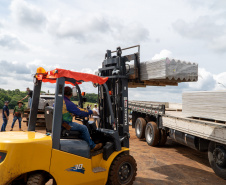 Estado reforça pedido por materiais de construção para avançar os trabalhos em Rio Bonito do Iguaçu