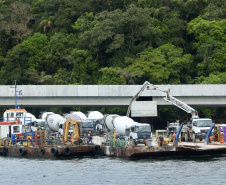  Ritmo acelerado: Ponte de Guaratuba chega a 80% de execução