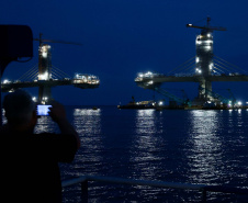  Ritmo acelerado: Ponte de Guaratuba chega a 80% de execução