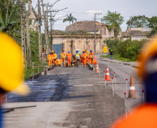 Portos do Paraná inicia pavimentação em concreto da Avenida Conde Matarazzo, em Antonina
