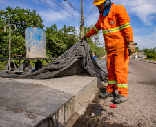 Portos do Paraná inicia pavimentação em concreto da Avenida Conde Matarazzo, em Antonina