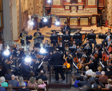 Concerto da Orquestra Sinfônica do Paraná encerra projeto "Guaíra para Todos" em Campo Largo com mais de 500 pessoas
