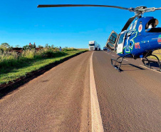 Referência nacional: serviço aeromédico do Paraná realiza média de 10 atendimentos por dia