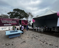 Carreta da Saúde da Mulher da Sesa atinge marca de mais de 1,5 mil procedimentos na região de Mariluz