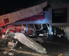 432 pessoas são atendidas após tornado em Rio Bonito do Iguaçu; governador decola para região