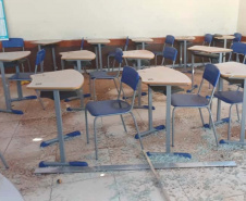 Aulas seguem suspensas nesta terça-feira (11) em Rio Bonito do Iguaçu após tornado