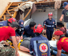Atendimento integrado do Samu garante agilidade no socorro às vítimas do tornado