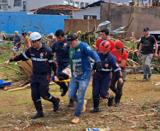 Atendimento integrado do Samu garante agilidade no socorro às vítimas do tornado