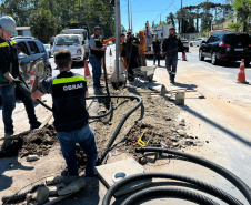 Obras de implantação do trilho digital do BUD vão até a próxima semana