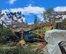 De Turvo a Centenário do Sul, Defesa Civil atua para reparar danos em demais municípios atingidos pelos ventos