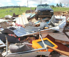 De Turvo a Centenário do Sul, Defesa Civil atua para reparar danos em demais municípios atingidos pelos ventos