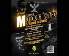 Passeio motociclístico marca celebrações dos 171 anos da PMPR