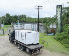 Sanepar reforça litoral com a chegada de 31 geradores elétricos para o verão