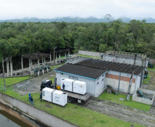 Sanepar reforça litoral com a chegada de 31 geradores elétricos para o verão