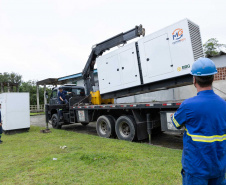 Sanepar reforça litoral com a chegada de 31 geradores elétricos para o verão
