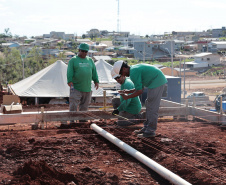 Estado começa a construir novas casas para as famílias mais afetadas pelo tornado em Rio Bonito do Iguaçu