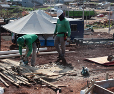 Estado começa a construir novas casas para as famílias mais afetadas pelo tornado em Rio Bonito do Iguaçu