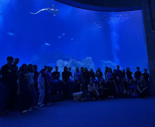 Alunos de Rio Bonito do Iguaçu encerram ano letivo com viagem especial a Foz do Iguaçu