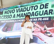 Corredor Norte-Noroeste: governador inaugura viaduto na PR-444, em Mandaguari