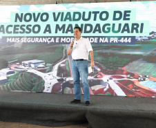 Corredor Norte-Noroeste: governador inaugura viaduto na PR-444, em Mandaguari